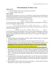 Thermochemistry II: Hess's Law