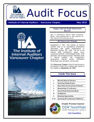 Newsletter - The Institute of Internal Auditors