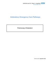 AECP - Pulmonary Embolism.pdf - Ashford and St. Peter's Hospitals ...