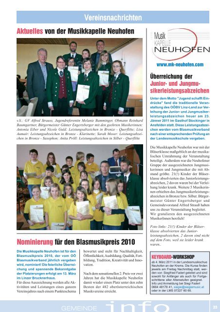 Anmeldung der Kinder für das Kindergartenjahr 2011/12