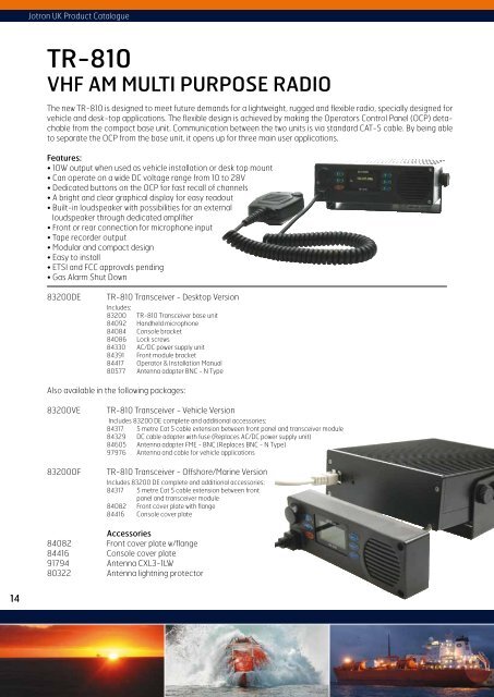 JOTRON UK PRODUCT CATALOGUE - Neotek