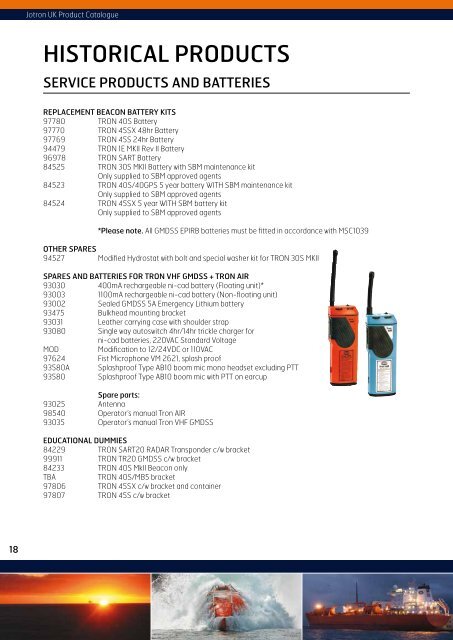 JOTRON UK PRODUCT CATALOGUE - Neotek