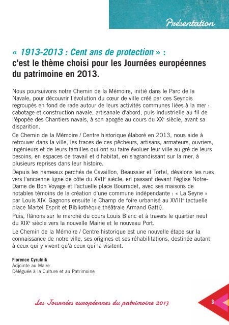Journées européennes du patrimoine - La Seyne-sur-Mer
