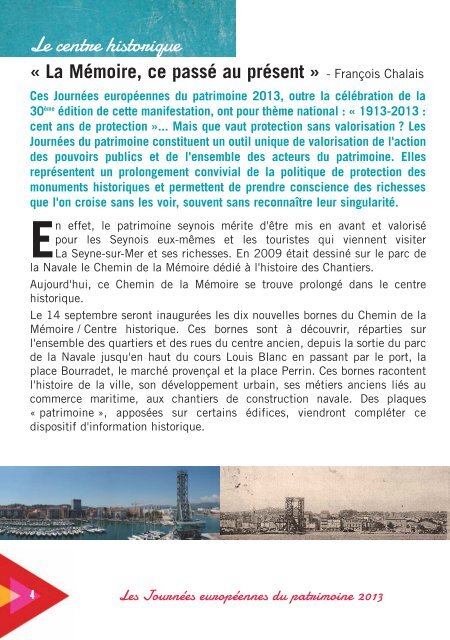 Journées européennes du patrimoine - La Seyne-sur-Mer