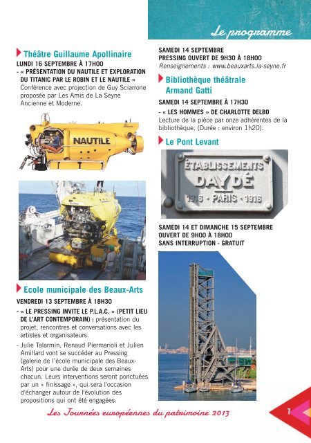 Journées européennes du patrimoine - La Seyne-sur-Mer