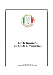 Ley de Transporte del Estado de Tamaulipas - Congreso del Estado ...