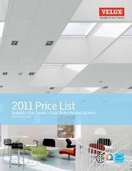 2011 skylight pricing - Velux