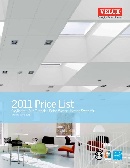 2011 skylight pricing - Velux