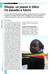 Etiopia, un paese in bilico tra passato e futuro - Camera di ...