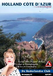 HOLLAND COTE D'AZUR Magazine - De Nederlandse Club aan de ...