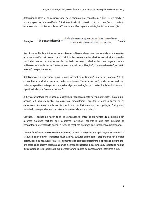 âContact Lenses Dry Eye Questionnaireâ (CLDEQ) - Ubi Thesis