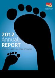 2012 Annual Report - South West Aboriginal Land & Sea Council