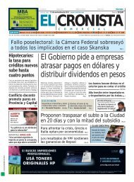 economÃa&amp;polÃtica - Cronista.com