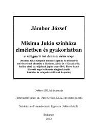 JÃ¡mbor JÃ³zsef DLA dolgozata - SzÃ­nhÃ¡z