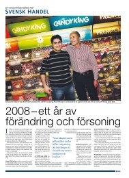 2008 â ett Ã¥r av fÃ¶rÃ¤ndring och fÃ¶rsoning - Svensk Handel