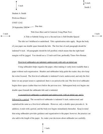 Mla sample essay owl