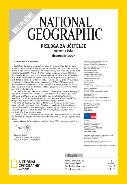 priloga za uÄitelje - National Geographic Slovenija