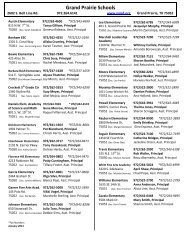 Campus Listings - Grand Prairie Independent School District