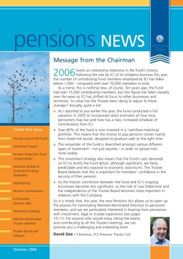 2006 Pensions News - ICI Pension Fund