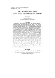 The Late Qing's Other Utopias: China's Science ... - Concentric