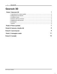 Manuale utente GeoRock 3D - GeoStru Software