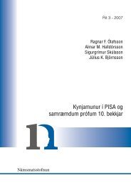 Kynjamunur ÃƒÂ­ PISA og samrÃƒÂ¦mdum prÃƒÂ³fum  10 ... - NÃƒÂ¡msmatsstofnun