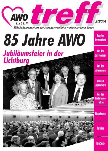 Ausgabe 2 - 2004 (PDF 1,7 MB) - Arbeiterwohlfahrt Essen: Homepage