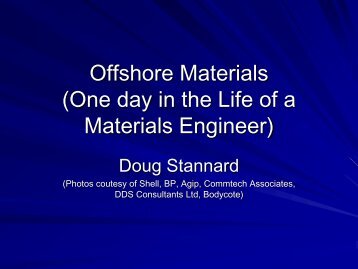 North Sea materials and corrosion what have we ... - Nacegb.org