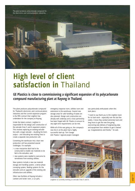 Leighton Asia News, April 2005 - Leighton Holdings