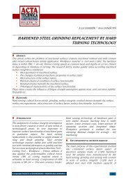 hardened steel grinding replacement by hard turning technology