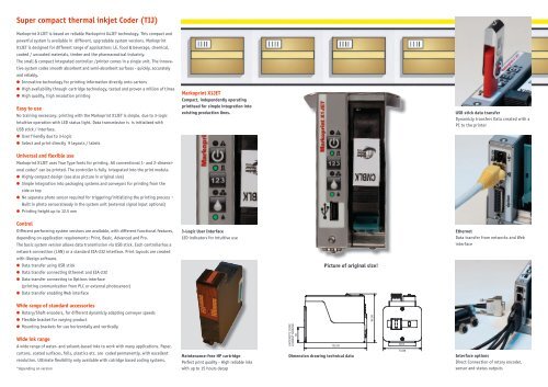 X1Jet brochure. - MGS Sistemas de Etiquetagem, Lda.