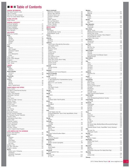 2010 Global Market Report - NAI Commercial Real Estate