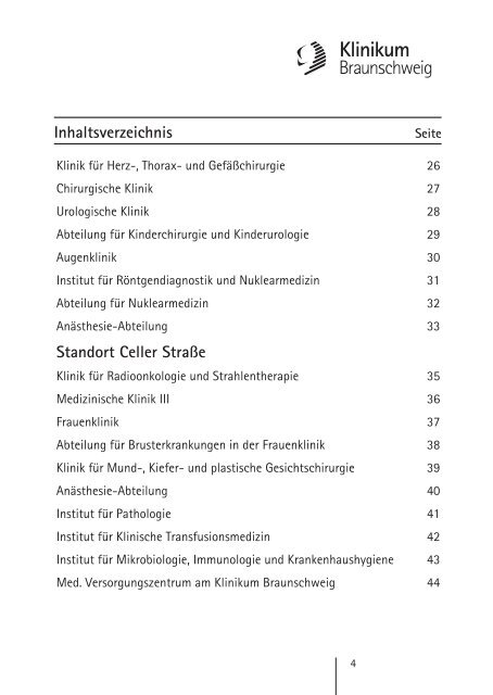 Ambulanz-Information - Städtisches Klinikum Braunschweig