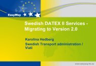 DATEX in Sweden - datex2