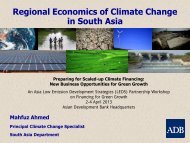 Regional Economics of Climate Change in South Asia