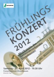 21. April 2012 - MVE - Musikverein des Gemeindeverbandes ...