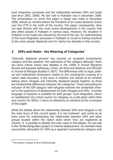 Involuntary Displacement and Resettlement â Policy and ... - CEPA