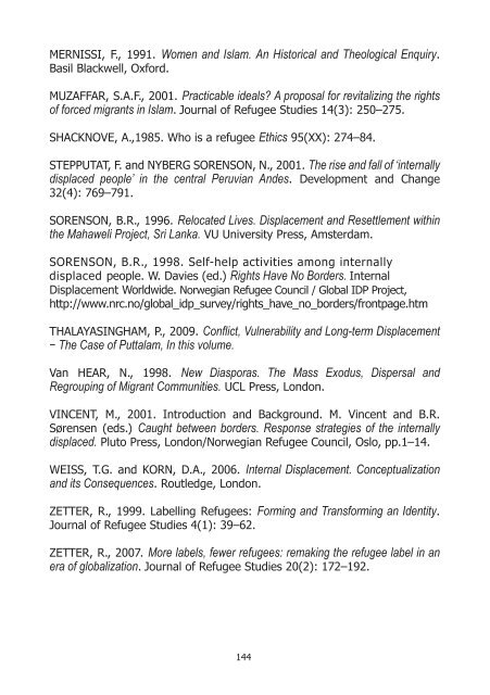 Involuntary Displacement and Resettlement â Policy and ... - CEPA