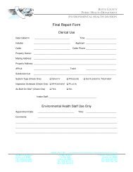 Final Inspection Form - Butte County