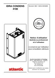 Notice d'utilisation - Atlantic