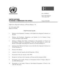 Draft Provisional Agenda - United Nations Economic Commission ...