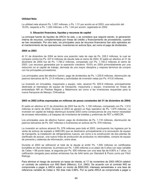 Reporte Anual que se presenta de acuerdo con las disposiciones ...