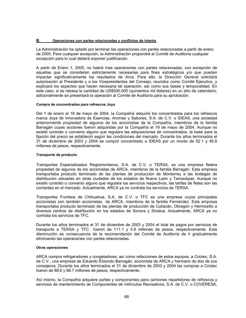 Reporte Anual que se presenta de acuerdo con las disposiciones ...