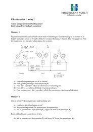 HÃGSKOLEN I AGDER Elkraftteknikk 1, Ã¸ving 2 - Of the Clux