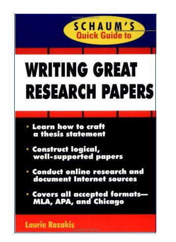 Grading rubric research papers