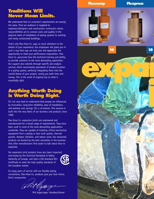 Expansion Joints Brochure - Flex-Hose Co Inc