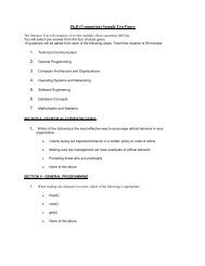 Ph.D (Computing) Sample Test Paper