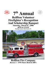 reifton fire program - FireCompanies.com