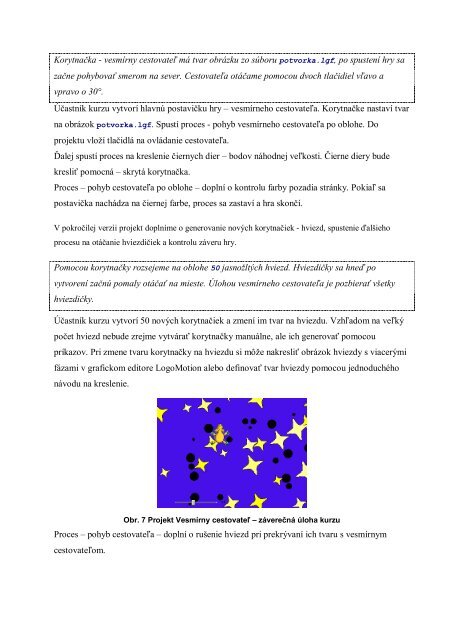 Návrh dištančného kurzu detského programovania pre učiteľov v ...