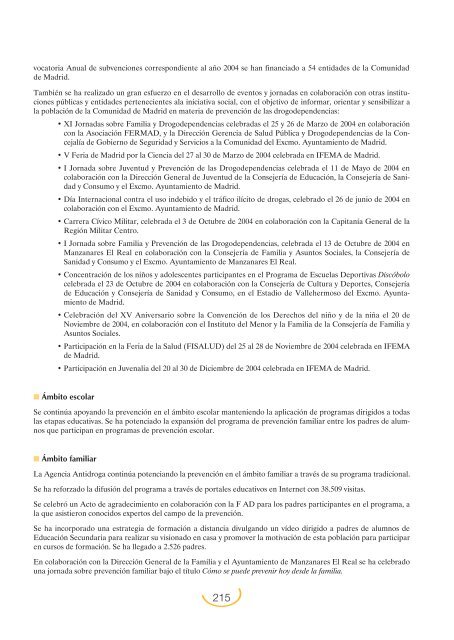 Plan Nacional sobre Drogas: Memoria 2004 (PDF)